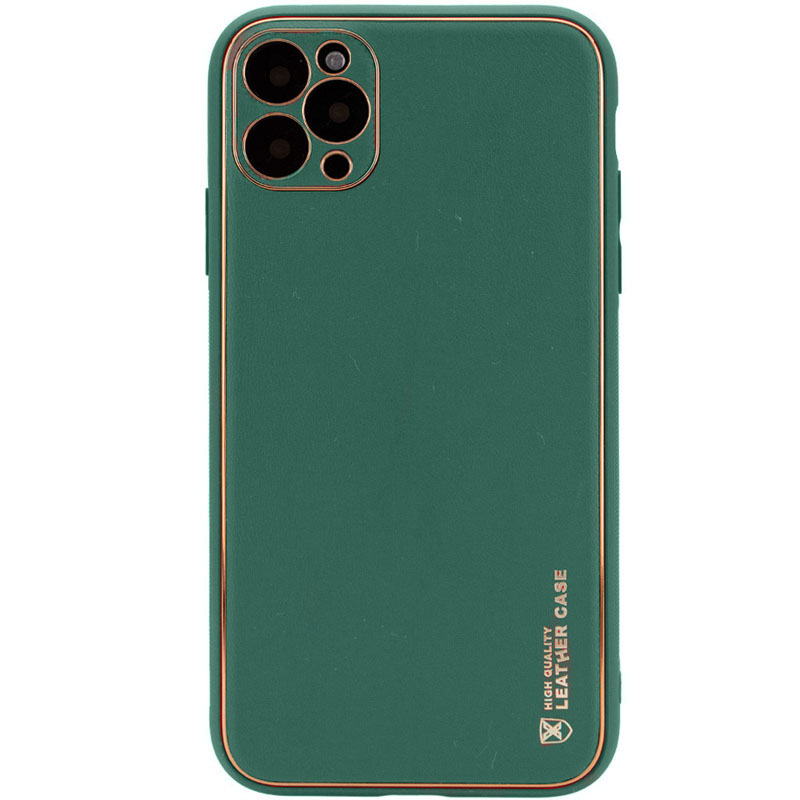 Кожаный чехол Xshield для Apple iPhone 11 Pro Max (6.5") (Зеленый / Army green)