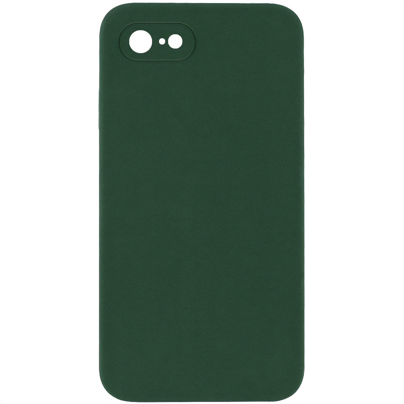 Silicone Case Square Full Camera Protective (AA) NOLOGO для Apple iPhone 7 / 8 / SE (2020) (4.7") (Зеленый / Cyprus Green)