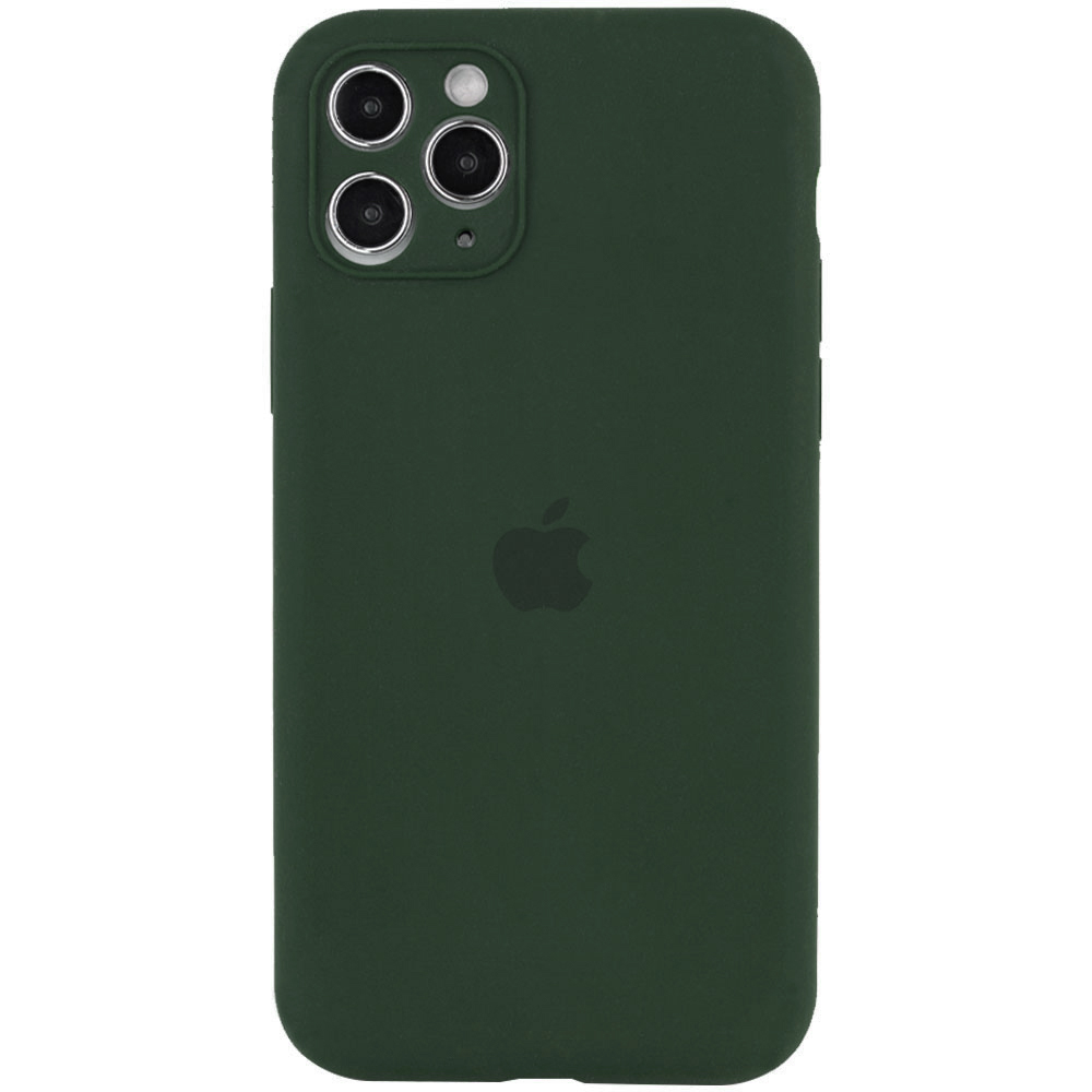 Чехол Silicone Case Full Camera Protective (AA) для Apple iPhone 11 Pro Max (6.5") (Зеленый / Cyprus Green)