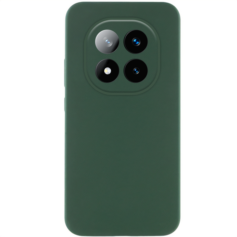 Чехол Silicone Cover Lakshmi Full Camera (AAA) для Xiaomi Redmi Note 14 Pro 5G (Зеленый / Cyprus Green)
