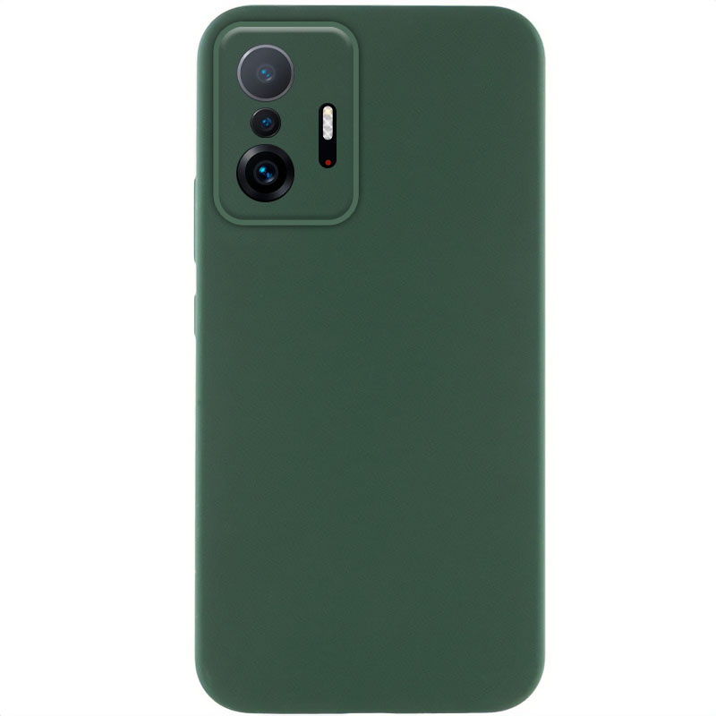 Чехол Silicone Cover Lakshmi Full Camera (AAA) для Xiaomi 11T Pro (Зеленый / Cyprus Green)