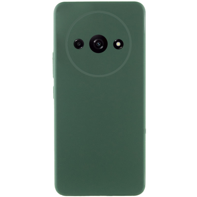 Чохол Silicone Cover Lakshmi Full Camera (AAA) для Xiaomi Redmi 13C (Зелений / Cyprus Green)