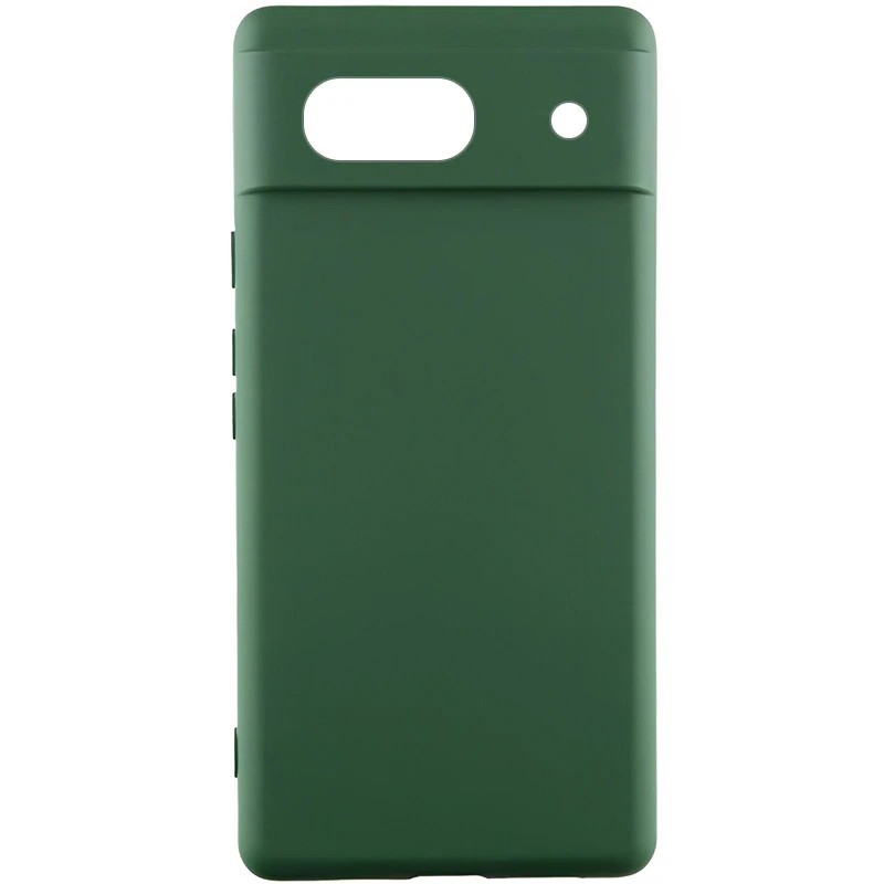Чохол TPU GETMAN Liquid Silk Full Camera для Google Pixel 6 (Зелений / Dark green)
