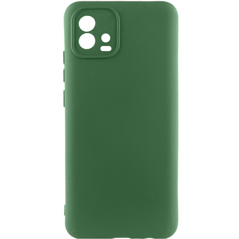 Чехол Silicone Cover Lakshmi Full Camera (AA) для Motorola Moto G72 (Зеленый / Dark green)