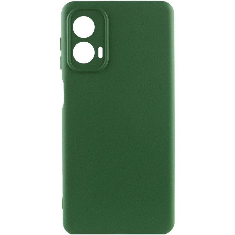 Чехол Silicone Cover Lakshmi Full Camera (AA) для Motorola Moto G85 (Зеленый / Dark green)