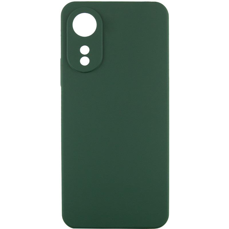 Чохол Silicone Cover Lakshmi Full Camera (AA) для Oppo A60 4G (Зелений / Dark green)