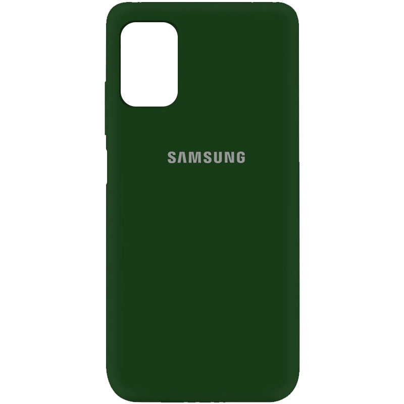 Чехол Silicone Cover My Color Full Protective (A) для Samsung Galaxy M51 (Зеленый / Dark green)