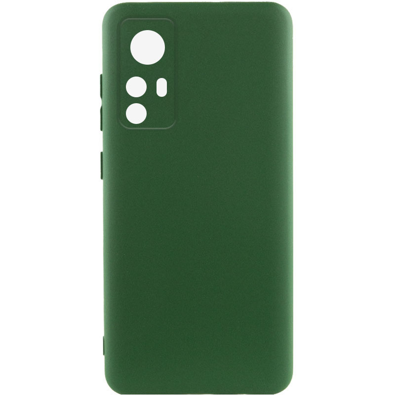 Чехол Silicone Cover Lakshmi Full Camera (AA) для Xiaomi 12T / 12T Pro (Зеленый / Dark green)