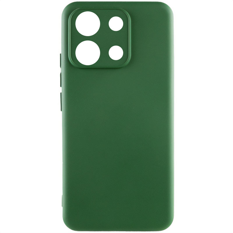 Чохол Silicone Cover Lakshmi Full Camera (AA) для Xiaomi Poco X6 (Зелений / Dark green)