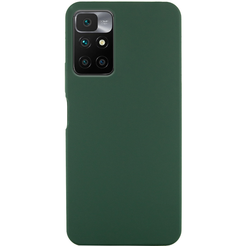 Чехол Silicone Cover Lakshmi (AA) для Xiaomi Redmi 10 (Зеленый / Dark green)