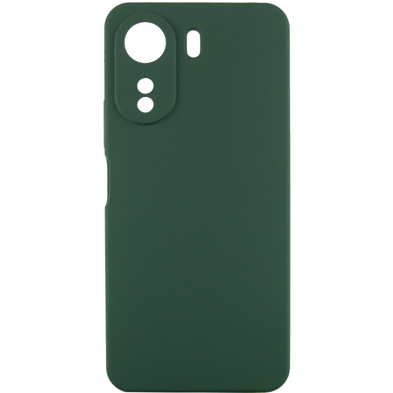 Чехол Silicone Cover Lakshmi Full Camera (AA) для Xiaomi Redmi 13C / Poco C65 (Зеленый / Dark green)