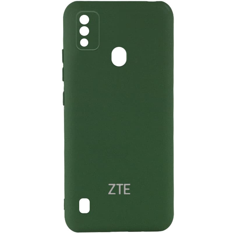 Чехол Silicone Cover My Color Full Camera (A) для ZTE Blade A51 (Зеленый / Dark green)