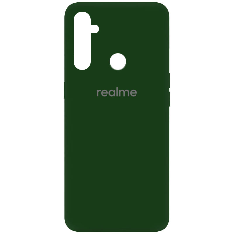 Чехол Silicone Cover My Color Full Protective (A) для Realme C3 / 5i (Зеленый / Dark green)