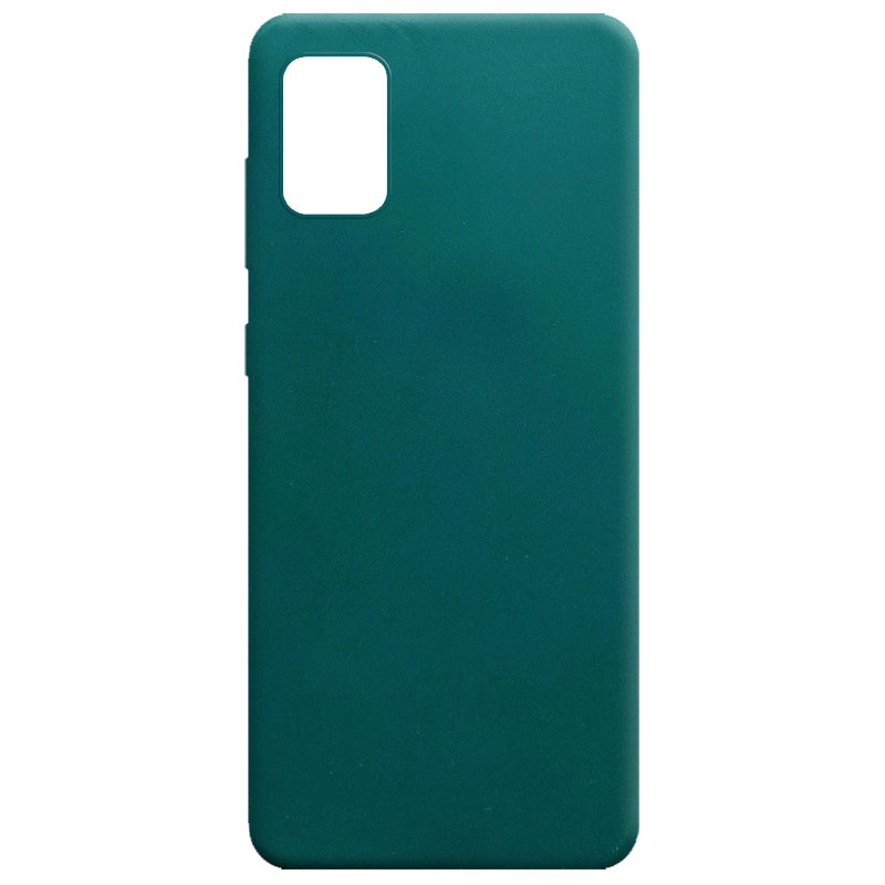 Силиконовый чехол Candy для Samsung Galaxy A31 (Зеленый / Forest green)
