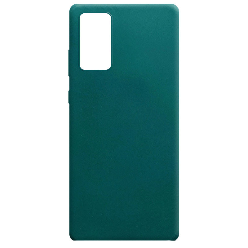 Силиконовый чехол Candy для Samsung Galaxy Note 20 (Зеленый / Forest green)
