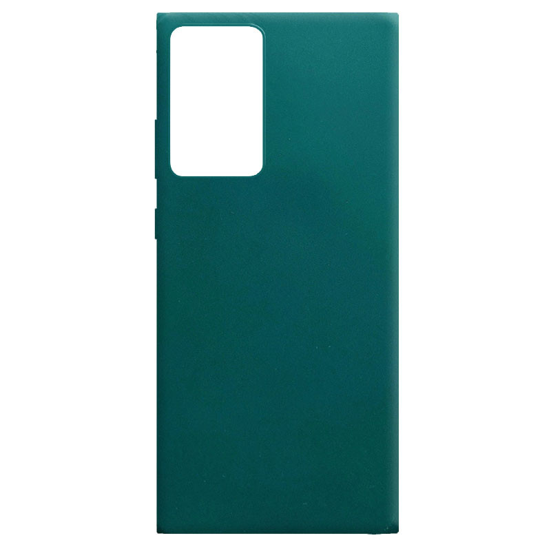 Силиконовый чехол Candy для Samsung Galaxy Note 20 Ultra (Зеленый / Forest green)