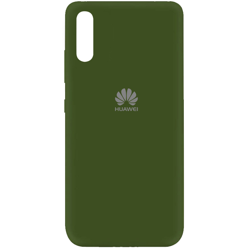 Чехол Silicone Cover My Color Full Protective (A) для Huawei Y8p (2020) / P Smart S (Зеленый / Forest green)