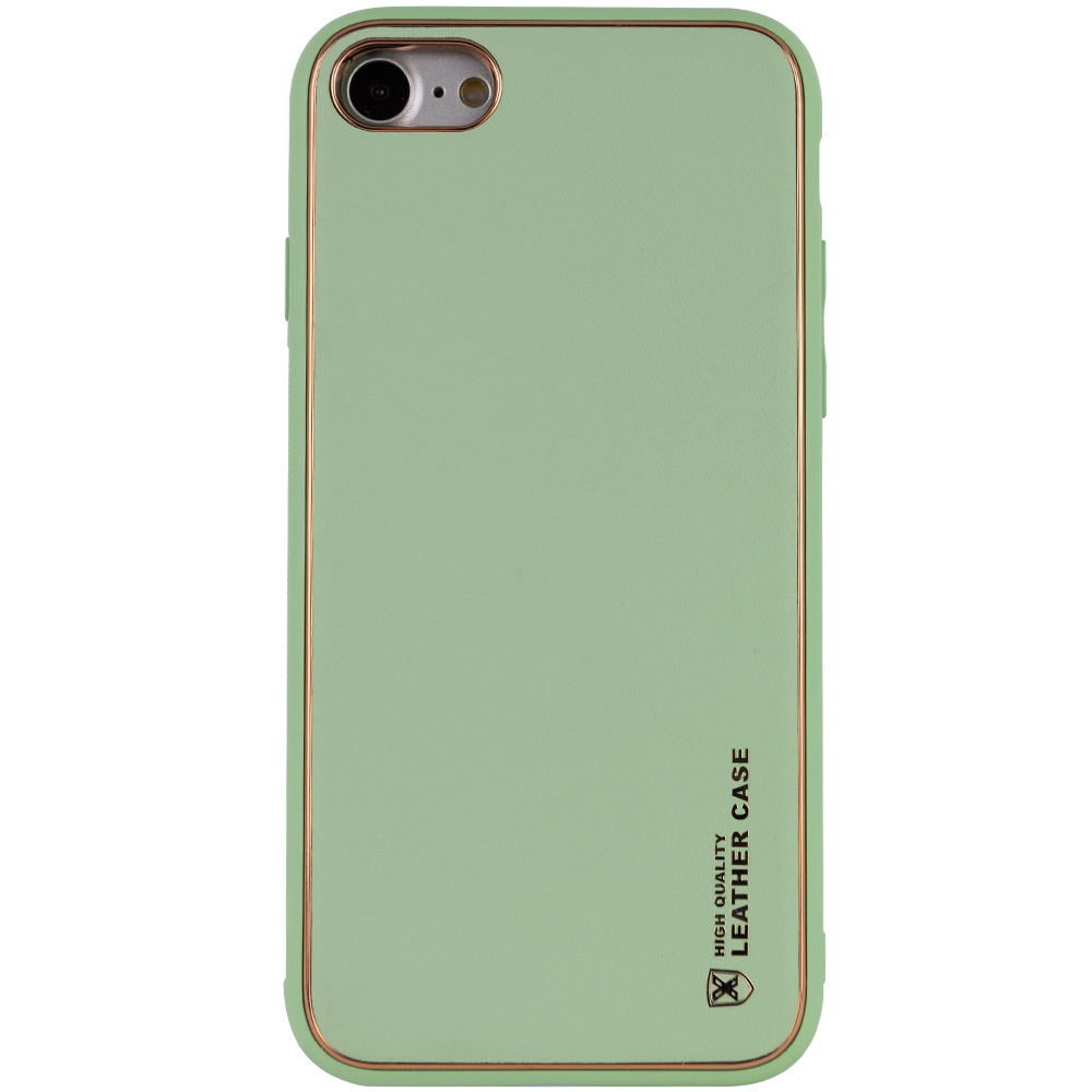 Кожаный чехол Xshield для Apple iPhone 7 (4.7') (Зеленый / Pistachio)