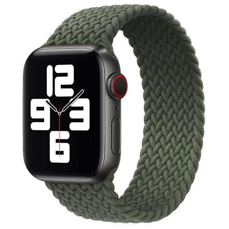 Ремешок Braided Solo Loop для Apple watch (L) 42mm/44mm (Зеленый)