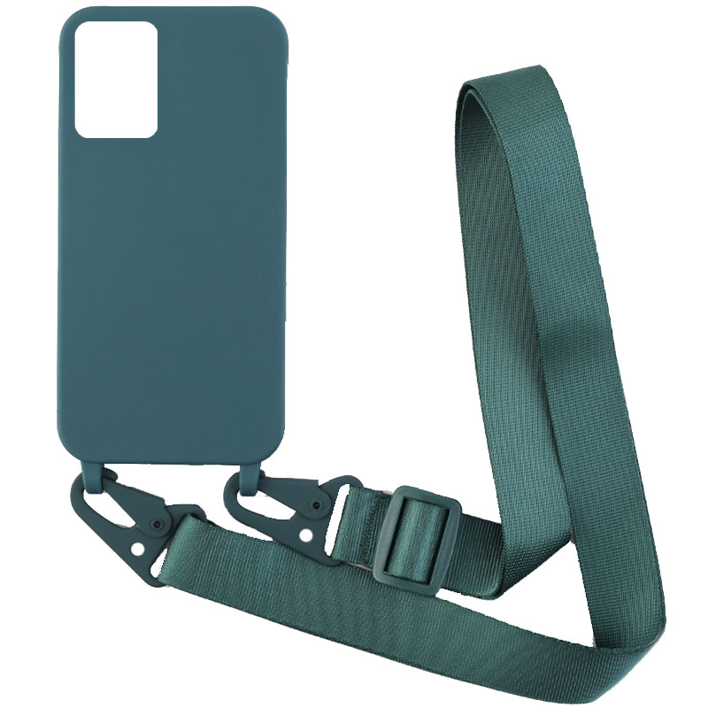 Чехол Crossbody с длинным цветным ремешком для Samsung Galaxy S20 Ultra (Зеленый)
