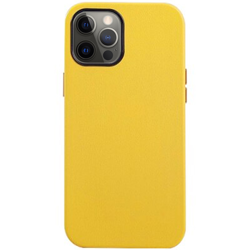 Кожаный чехол K-Doo Noble Collection для Apple iPhone 12 Pro Max (6.7") (Желтый)
