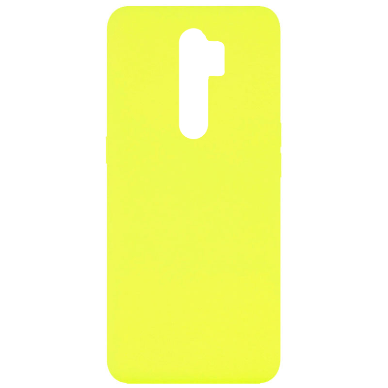 Чехол Silicone Cover Full without Logo (A) для Oppo A5 (2020) / Oppo A9 (2020) (Желтый / Flash)