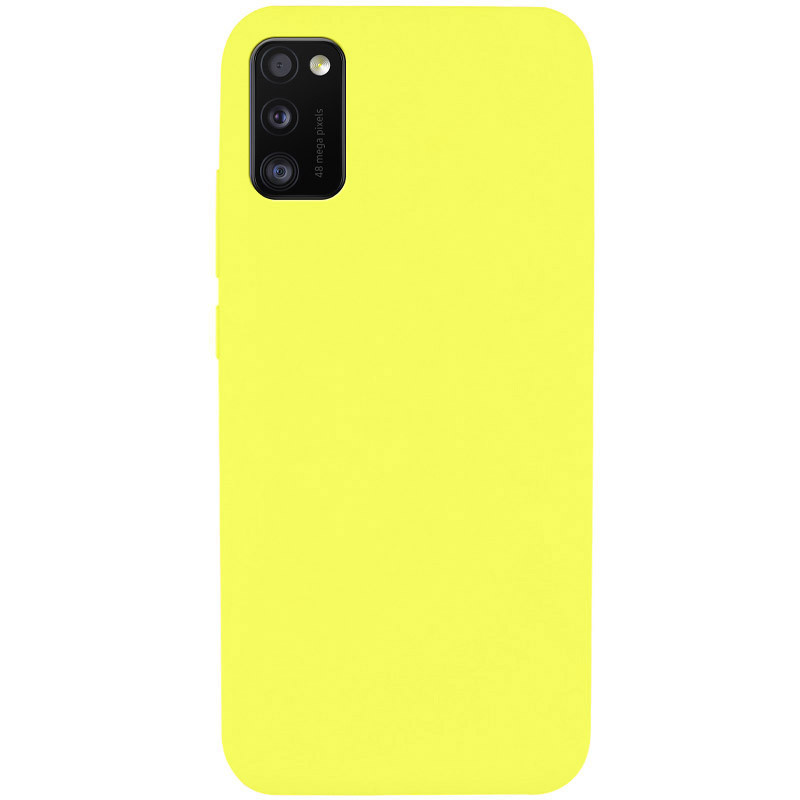 Чохол Silicone Cover Full without Logo (A) для Samsung Galaxy A41 (Жовтий / Flash)