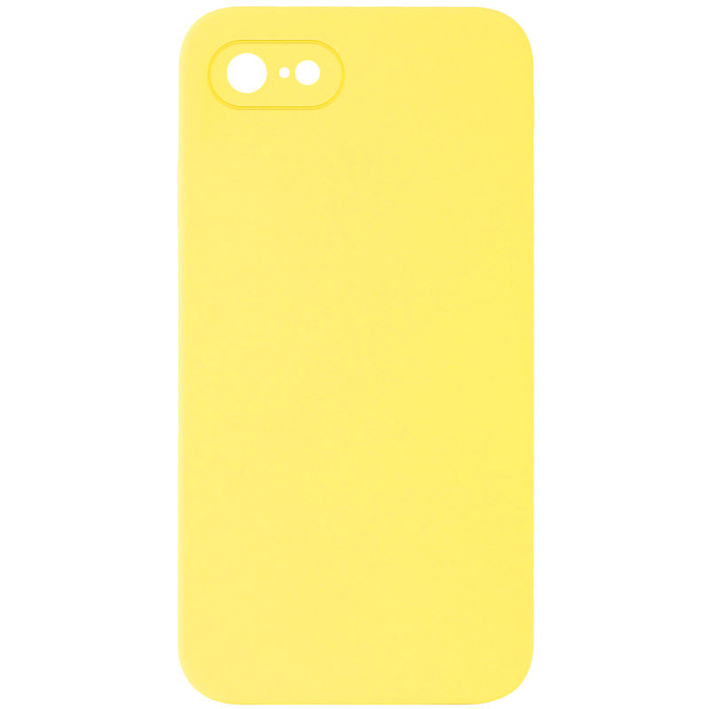 Silicone Case Square Full Camera Protective (AA) NOLOGO для Apple iPhone 6/6s (4.7") (Желтый / Yellow)