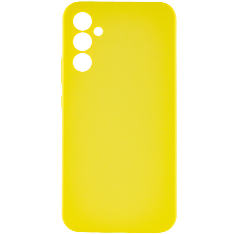 Чехол Silicone Cover Lakshmi Full Camera (AAA) для Samsung Galaxy A35 (Желтый / Yellow)