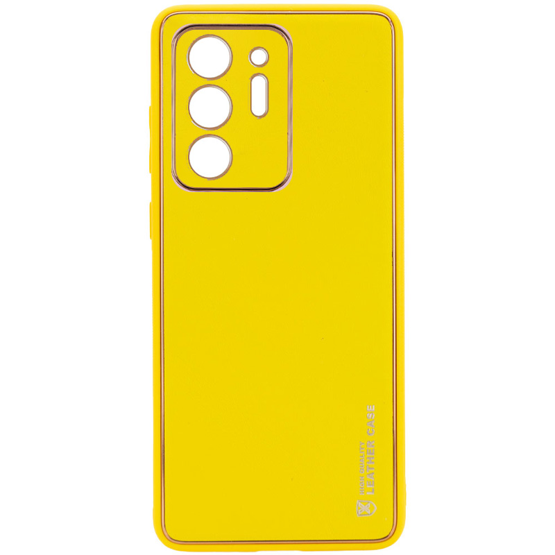Кожаный чехол Xshield Full Camera для Samsung Galaxy Note 20 Ultra (Желтый / Yellow)